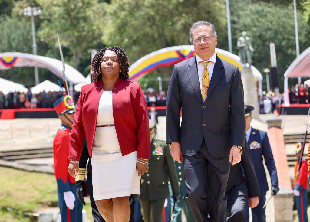 Vicepresidenta Francia Márquez y presidente Gustavo Petro.