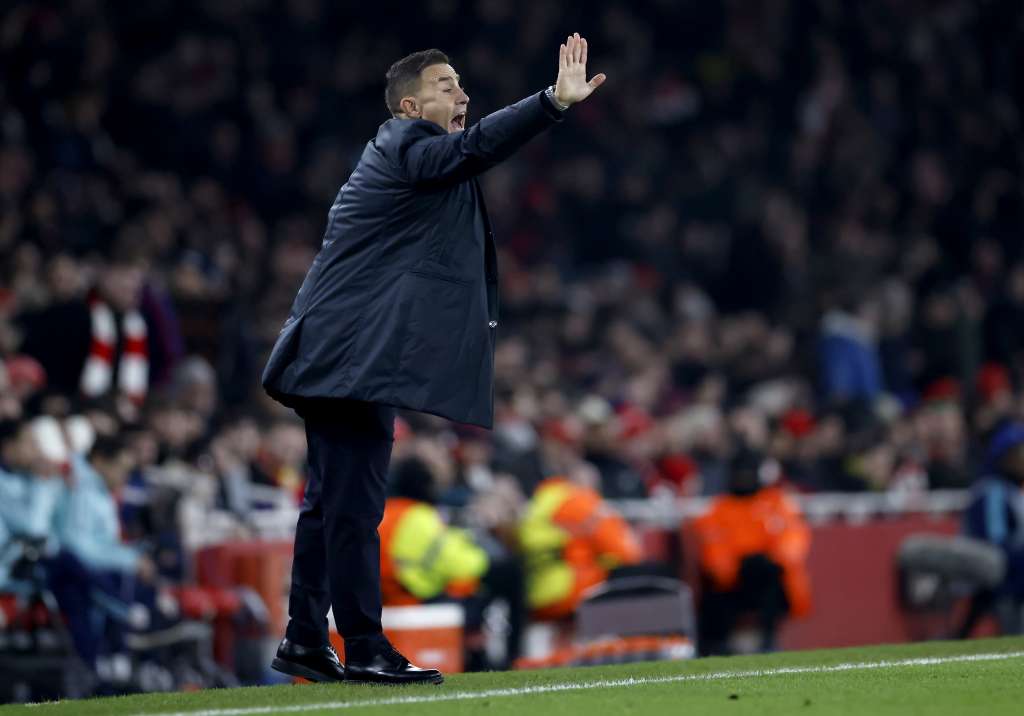 London (United Kingdom), 22/01/2025.- Dinamo head coach Fabio Cannavaro gestures on the touchline during the UEFA Champions League league phase match between Arsenal FC and GNK Dinamo Zagreb, in London, Britain, 22 January 2025. (Liga de Campeones, Reino Unido, Londres) EFE/EPA/TOLGA AKMEN