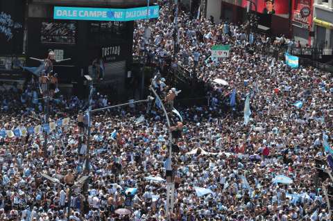 No cabe una hormiga: así avanzan los festejos en Buenos Aires por el Mundial