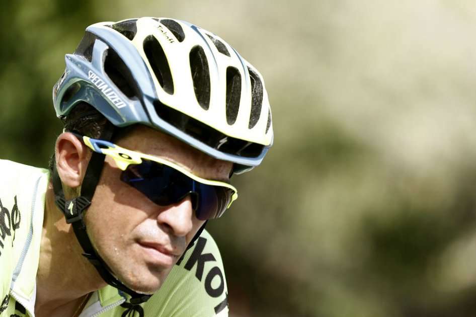 Alberto Contador, líder del Tinkoff. Foto: AFP