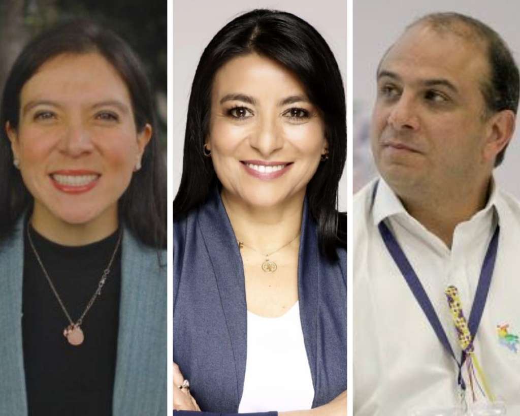 Myryam Martínez Cárdenas, Elizabeth Martínez y Carlos Camargo.