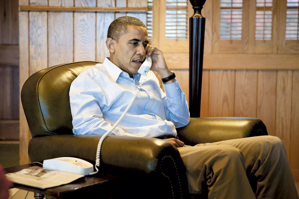 El presidente de Estados Unidos, Barack Obama, en Camp David (Maryland), en donde se preparó para el último debate electoral, que se desarrolló el pasado 22 de octubre. / Pete Souza - Casa Blanca