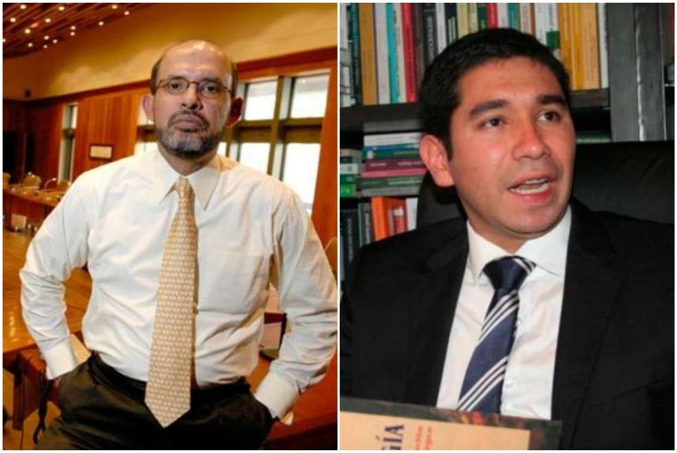 Francisco Javier Ricaurte, exmagistrado de la Corte Suprema de Justicia, y Luis Gustavo Moreno, exjefe de la Unidad Anticorrupción de la Fiscalía. / Archivo particular.
