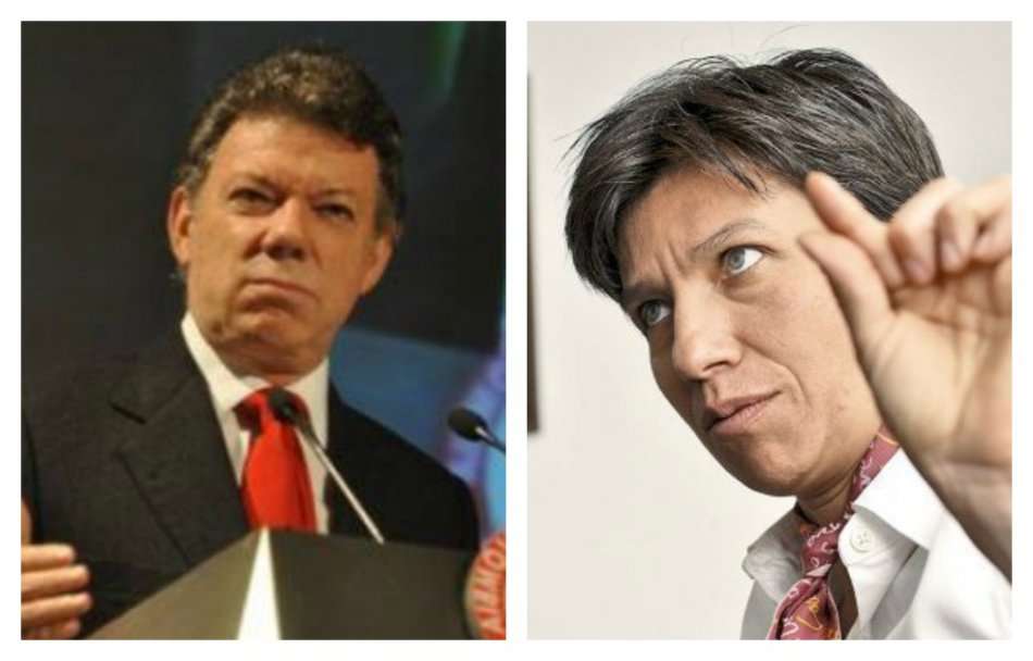 La senadora Claudia López critica el presunto favorecimiento a "amigos" del presidente Santos con la contratación.