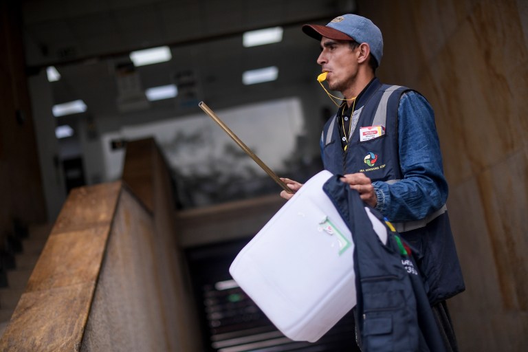 Protesta de Recicladores en Bogotá
