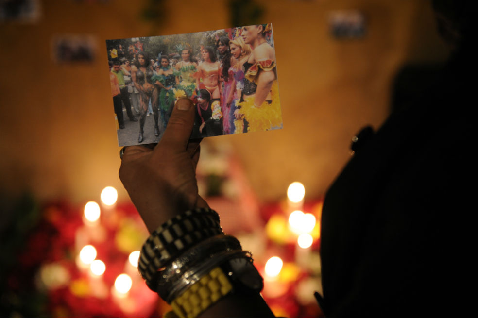 Pie de foto: Wanda Fox fue asesinada a unos 20 metros de donde se ubicó el altar.