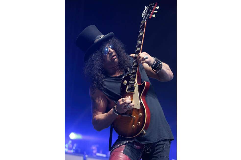 El músico británico Slash se presentó por primera vez en Colombia a comienzos de la década del 90. / AP