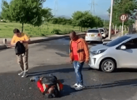 Video: Con siete motos robaron $400 millones a carro de valores en Barranquilla