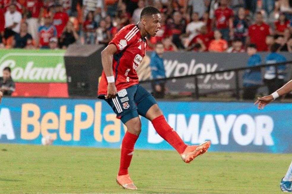 Yairo Moreno cobró dos penaltis en el partido contra Fortaleza. Le taparon uno y marcó el otro.