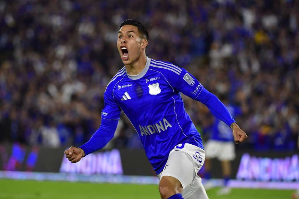 Anoche frente a Nacional, Mateo García, bogotano e hincha de Millos, anotó su segundo gol con el equipo desde su llegada en enero de 2026.