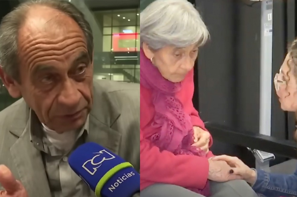 Madre de 90 años e hijo de 70 años
