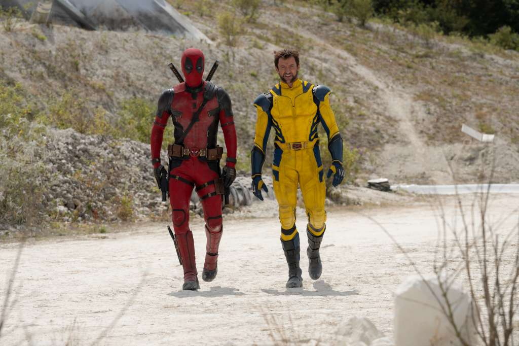 Ryan Reynolds como Deadpool/Wade Wilson y Hugh Jackman como Wolverine/Logan en “Deadpool & Wolverine”.