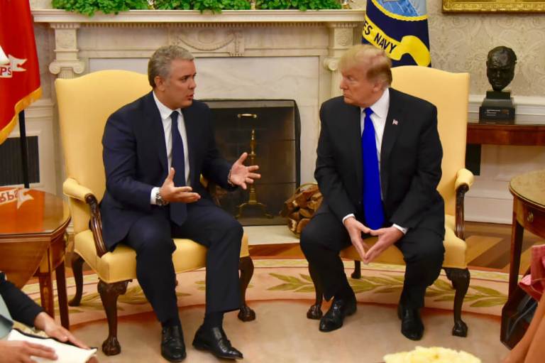 Lo que quedó de la reunión Duque-Trump