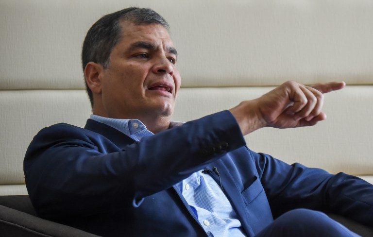 Regreso de Correa a Ecuador, un choque de trenes inédito