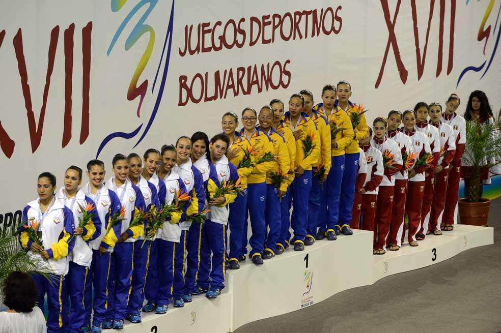 Colombia obtuvo oro en la rutina por equipos del nado sincronizado. / EFE
