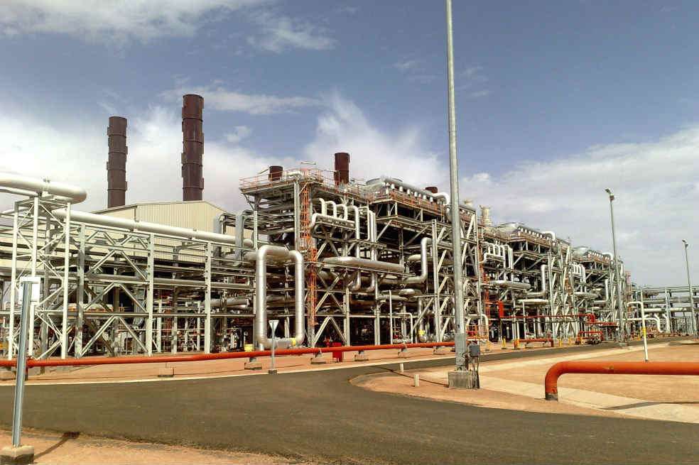 La planta de tratamiento de gas en In Amenas, en Argelia. / AFP