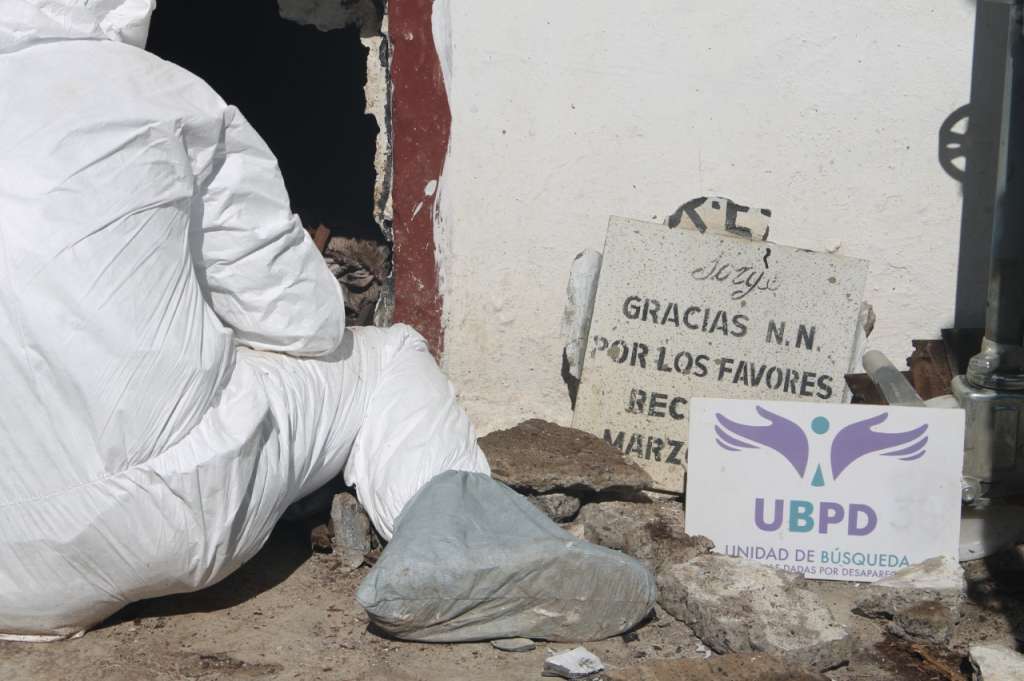 La entidad trabajará hasta el 26 de septiembre en acciones de recuperación en el cementerio La Dolorosa, el cual fue cobijado con medidas cautelares de la JEP.