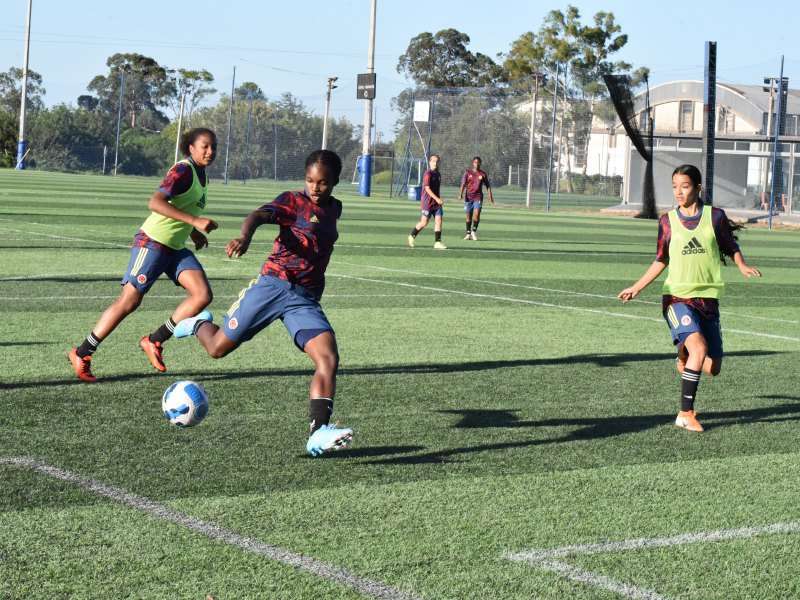 La delantera vallecaucana Linda Caicedo es la jugadora más experimentada de la selección de Colombia. / FCF