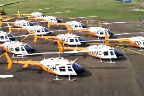 Fuerza aérea colombiana recibe 60 helicópteros para entrenamiento de pilotos