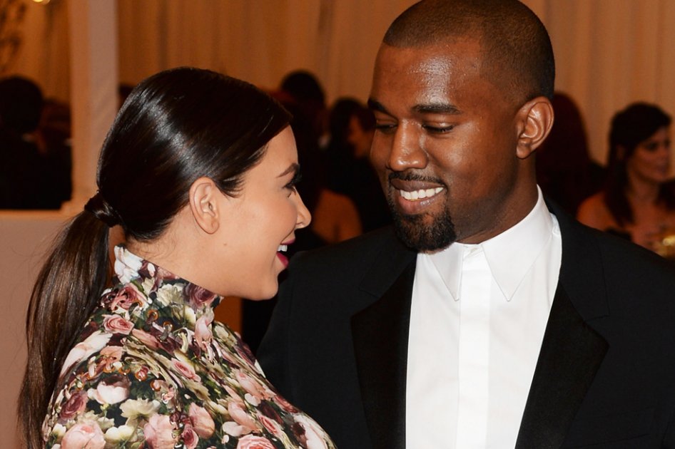 Kim Kardashian y Kanye West. / AFP