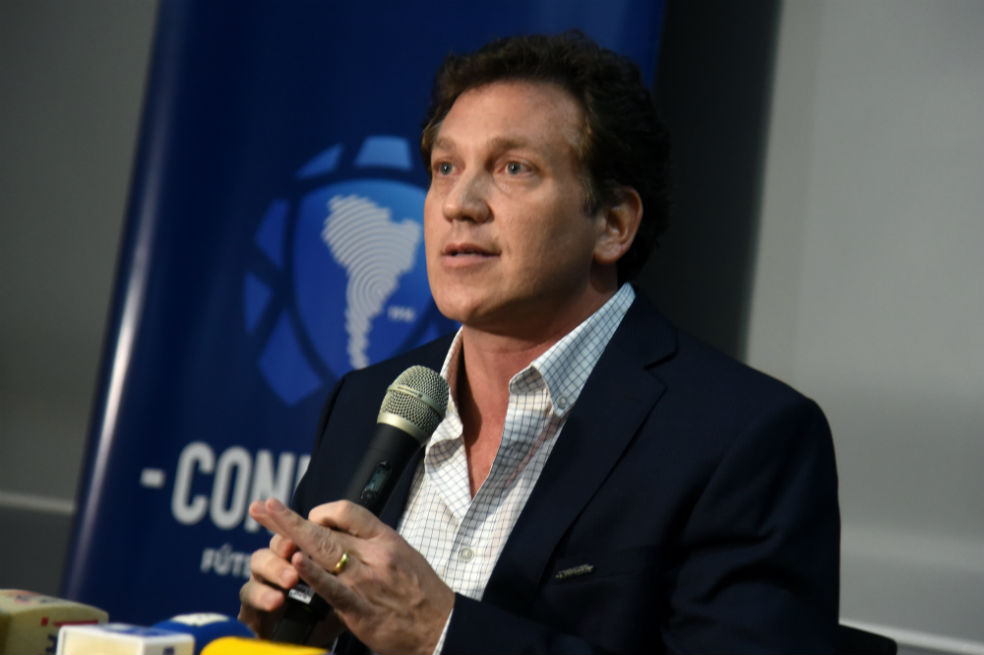 Alejandro Domínguez, presidente de la Conmebol. / AFP
