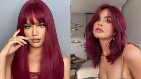 Color borgoña en el cabello: ¿cómo lograrlo y qué cuidados tener con este tono?