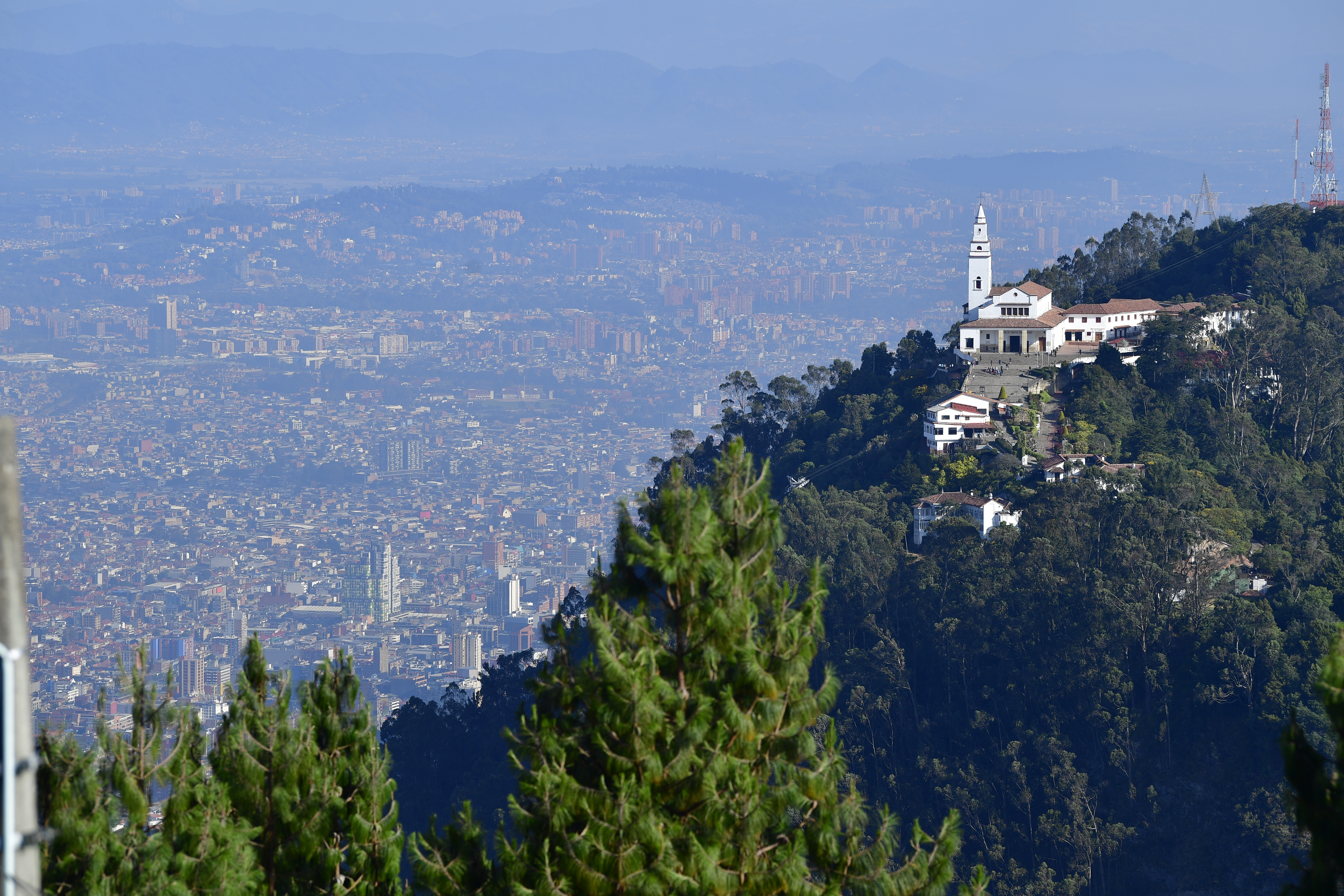 Aspectos generales de la ciudad de Bogotá entre ellas el centro de la ciudad y Monserrate