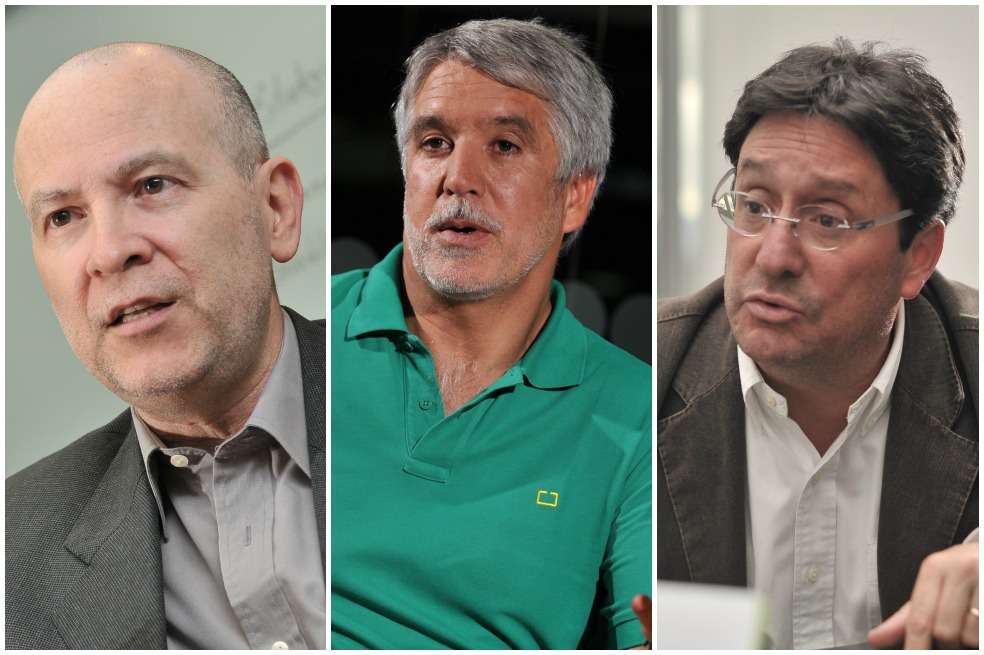Carlos Vicente de Roux, Enrique Peñalosa y Francisco Santos. / Carlos Vicente de Roux, Enrique Peñalosa y Francisco Santos.