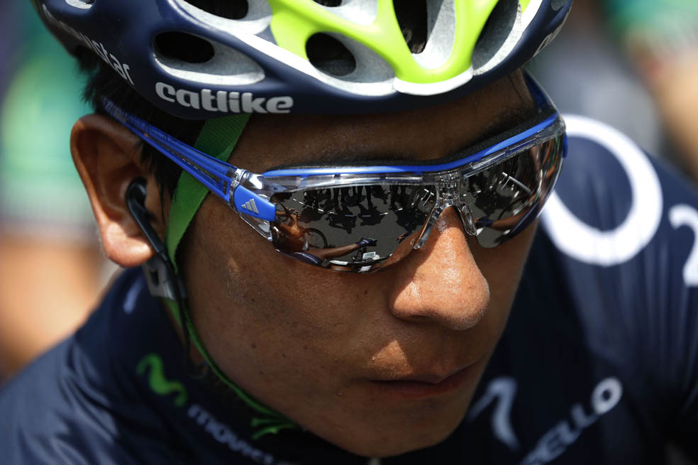El boyacense Nairo Quintana enfrenta hoy su primer reto: la contrarreloj por equipos. / AFP