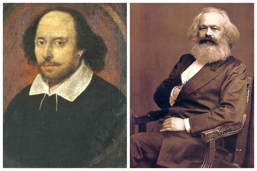 william shakespeare y Karl Marx. / william shakespeare y Karl Marx.