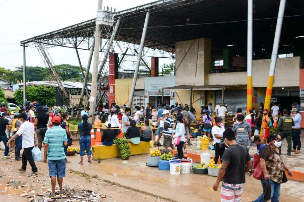 Plaza de mercado de Leticia.