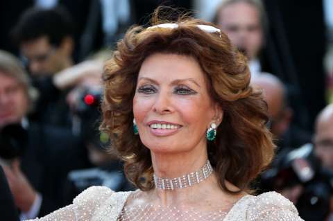 Sophia Loren en Festival Cannes 2014