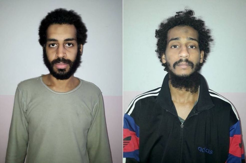 Alexanda Kotey y Shafee Elsheikh son acusados de pertenecer al Estado Islámico y de asesinar rehenes en su nombre.