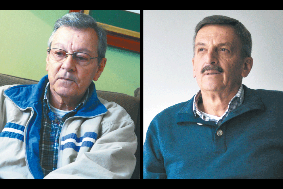 General (r) Jesús Armando Arias Cabrales y coronel (r) Alfonso Plazas Vega / Archivo El Espectador.