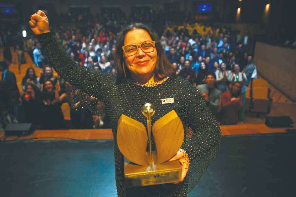 Luz Mary Herrera Ospina, ganadora en la categoría Educación de calidad y desarrollo de capacidades.