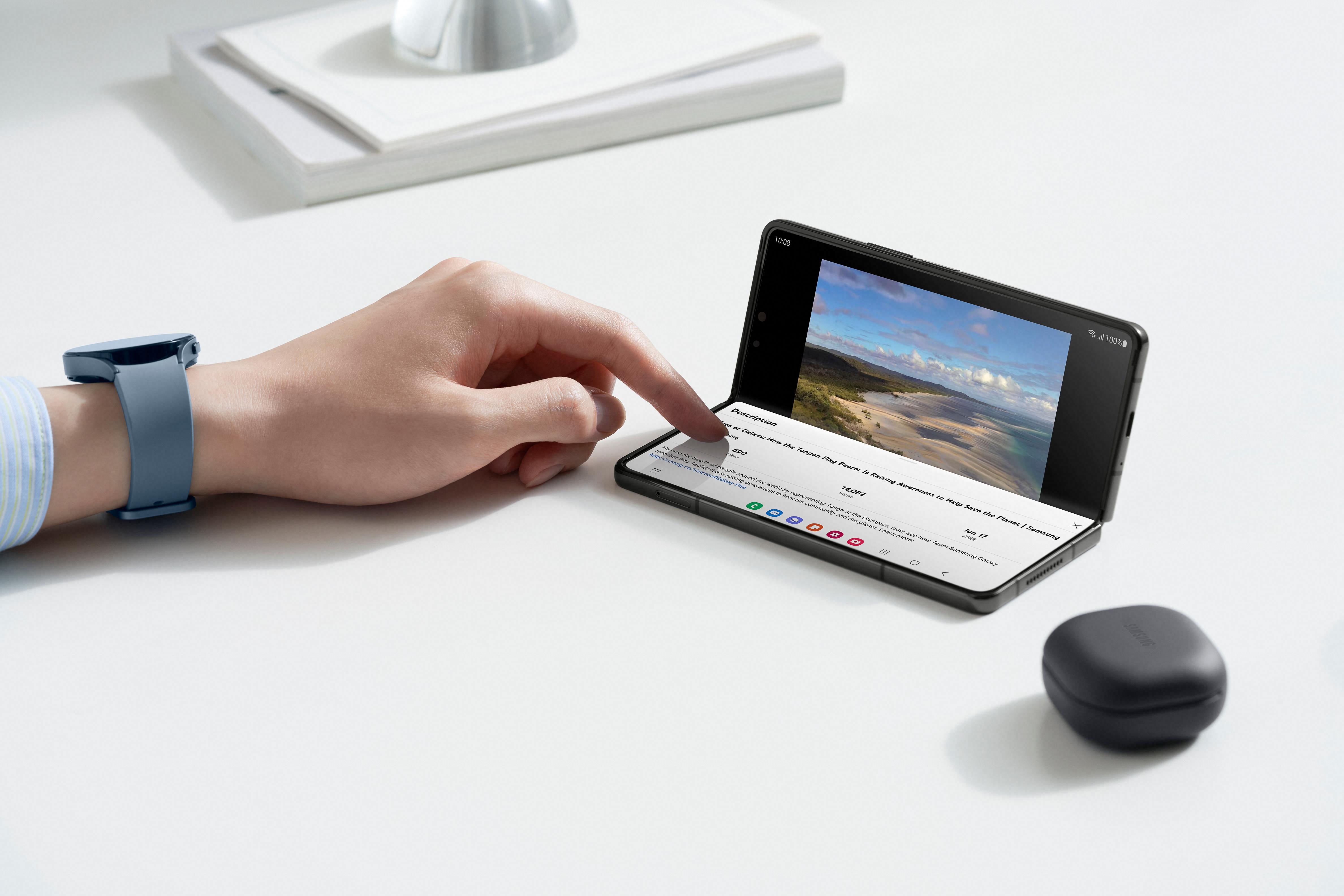 El nuevo Z Fold4 es el primer dispositivo con Android 12L, una versión especial de Android creada por Google.