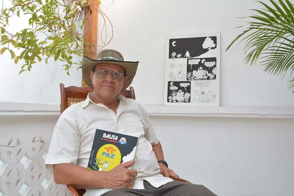 León Octavio Osorno, aunque nació en el municipio de Anzá, Antioquia, lleva 48 años viviendo en Cali, ciudad en la que nació la historieta. / Rodrigo Valencia