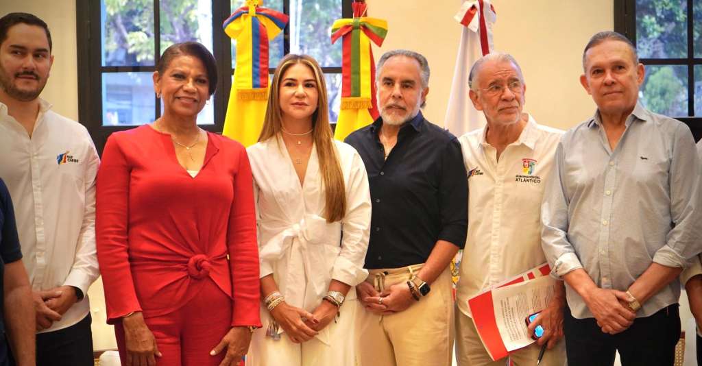 Armando Benedetti con gobernadores del Caribe y Efraín Cepeda.