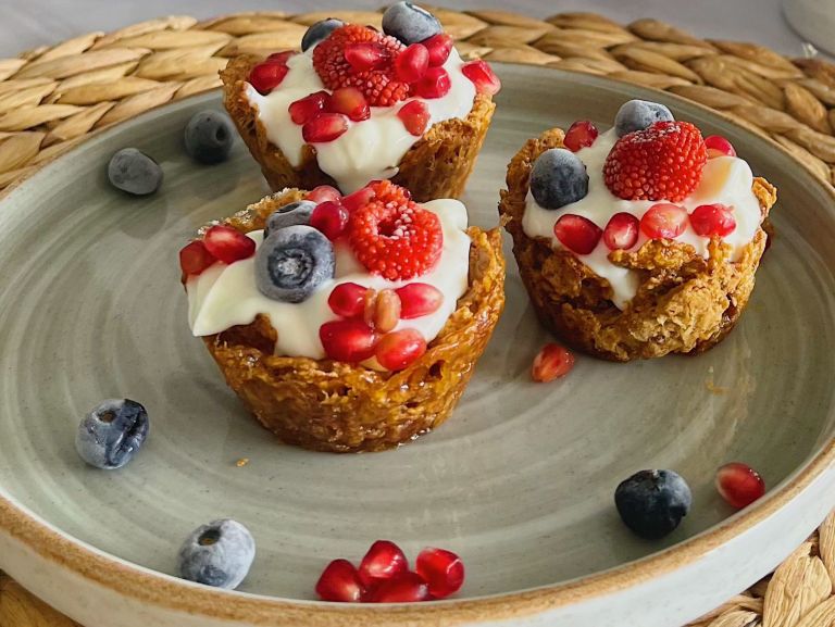 Canastillas de cereal, una propuesta cargada de sabor y muchos nutrientes