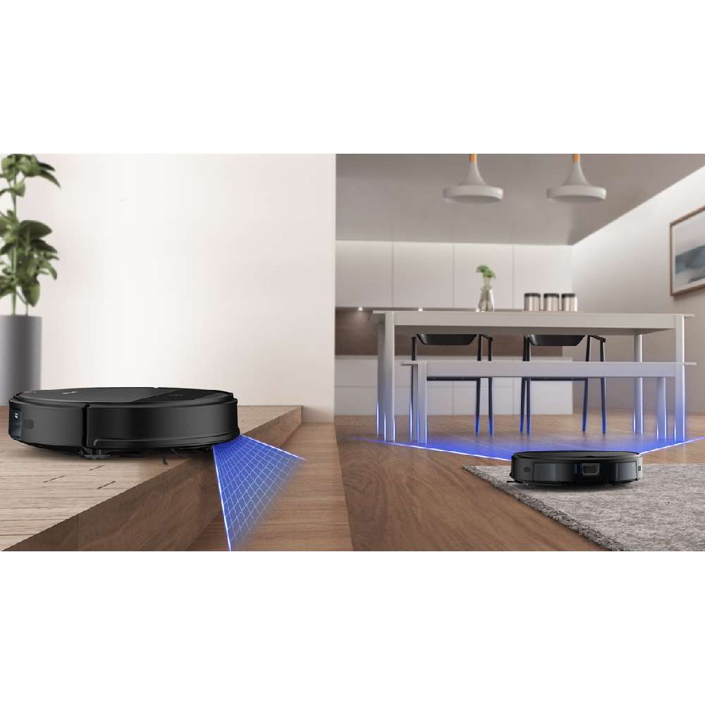 El sistema Smart Sensing incluye un sensor Gyro, el cual controla los movimientos de la aspiradora.
