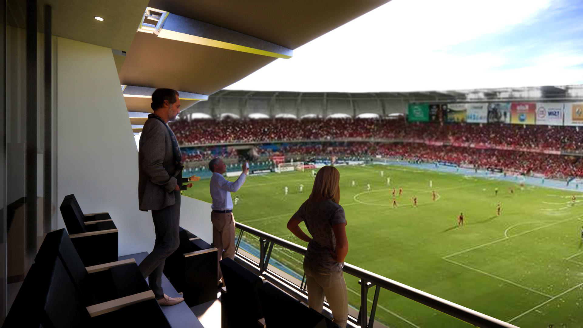 Así quedará la tribuna oriental del Estadio Pascual Guerrero.