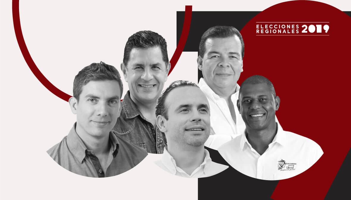 De izq. a der.: Michel Maya, Jorge Iván Ospina, Alejandro Eder, Roberto Ortiz y Denis Rentería. / El Espectador