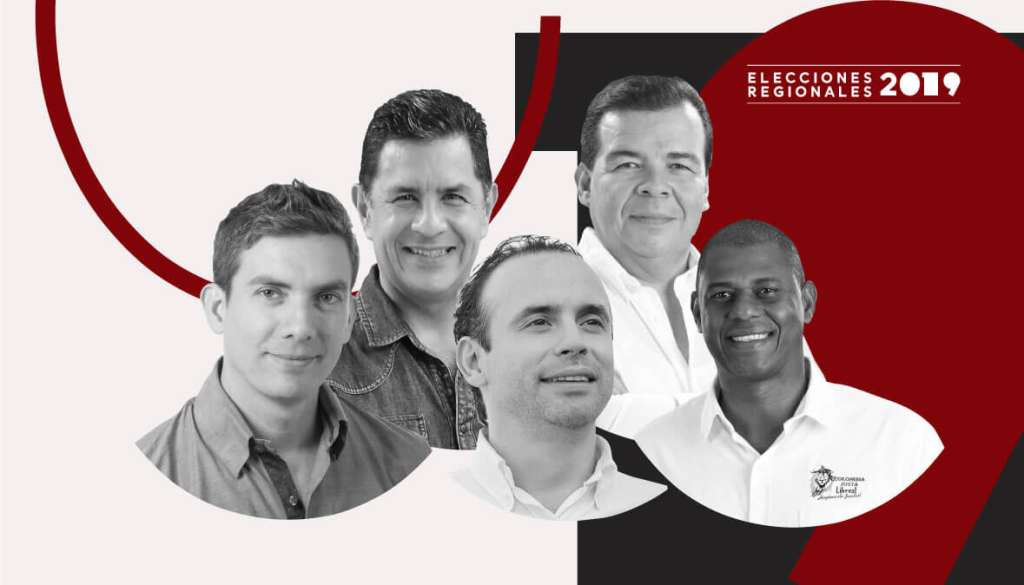 De izq. a der.: Michel Maya, Jorge Iván Ospina, Alejandro Eder, Roberto Ortiz y Denis Rentería. / El Espectador