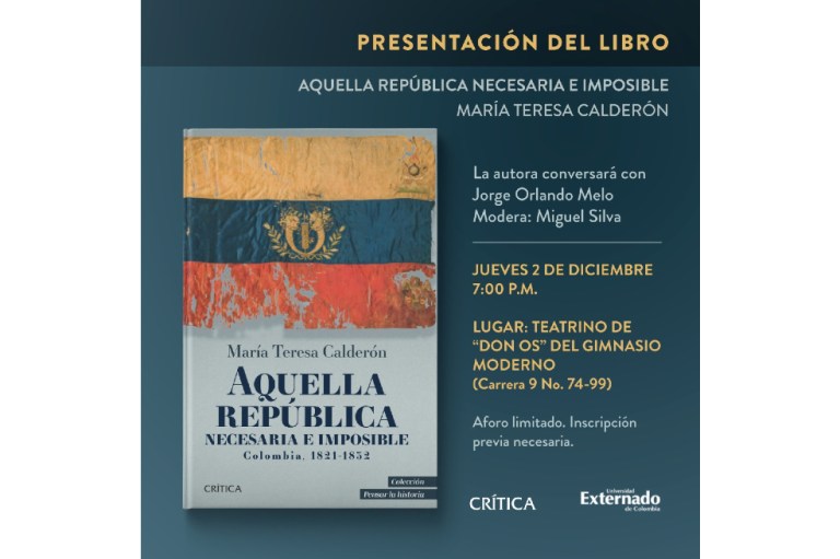 María Teresa Calderón presenta su nuevo libro sobre la Colombia de siglo XIX