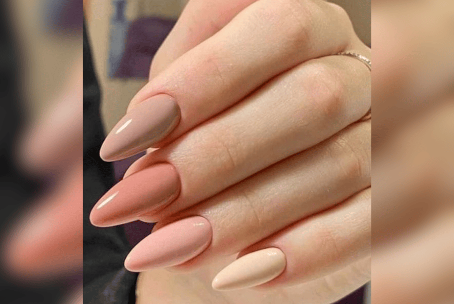 Uñas almendradas para utilizar en abril de 2024