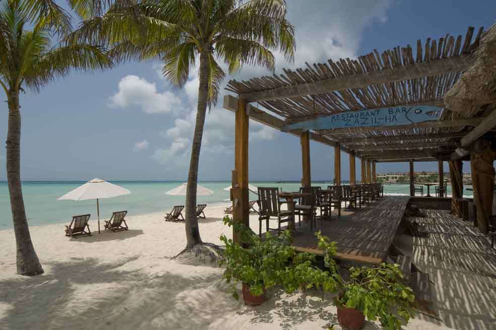 Hotel Na Balam en Isla Mujeres, a 20 minutos de Cancún, México.