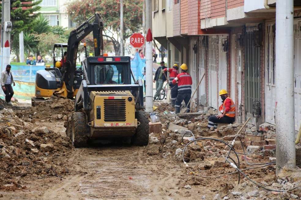Las obras lograron reactivarse luego de que los contratistas cumplieran con los protocolos de bioseguridad.