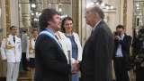 El canciller Alvaro Leyva asistió a la posesión del presidente Javier Milei