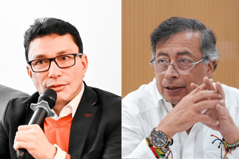 Carlos Caicedo y Gustavo Petro.