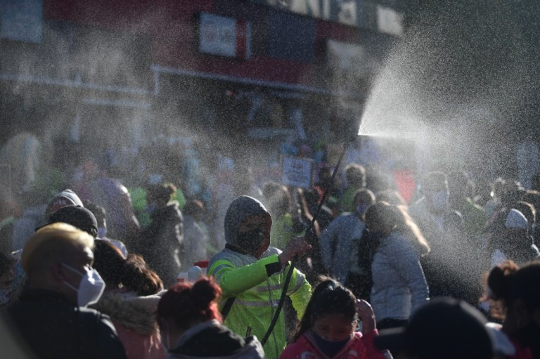 Fumigaciones en San Victorino: tranquilo, solo era agua